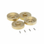Axial SCX24 4mm Brass Wheel Counterweight 4pcs set