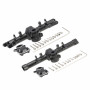 Axial SCX24 Aluminum Alloy Front and Rear Axle Housing Black with Cover 1set