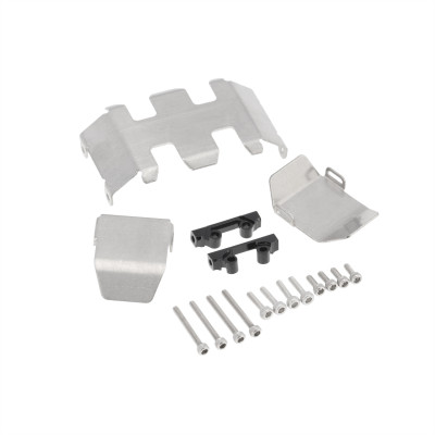 Axial SCX24 Stainless Steel Chassis Armor Skid Plate Guard Parts 3pcs/set