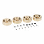 Axial SCX24 6mm Brass Wheel Counterweight 4pcs/set