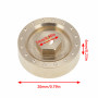 Axial SCX24 6mm Brass Wheel Counterweight 4pcs/set