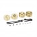 Axial SCX24 6mm Brass Wheel Counterweight with Widen Axles 4pcs/set