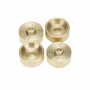 Axial SCX24 6mm Brass Wheel Counterweight with Widen Axles 4pcs/set