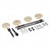 Axial SCX24 4mm Brass Wheel Counterweight with Widen Axles 4pcs/set