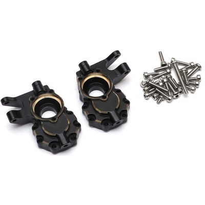 Brass Inner Front Portal Housing / Front Steering Knuckle Set -Black
for (TRX-4)
2pcs/set