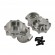 Aluminium Inner Rear Portal Housing For TRX-4 2pcs/set Silver