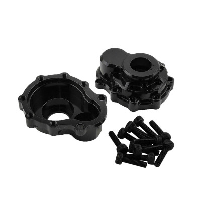 Aluminium Outer Rear/Front Portal Housing For TRX-4 2pcs/set Black