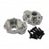 Aluminium Outer Rear/Front Portal Housing For TRX-4 2pcs/set Silver