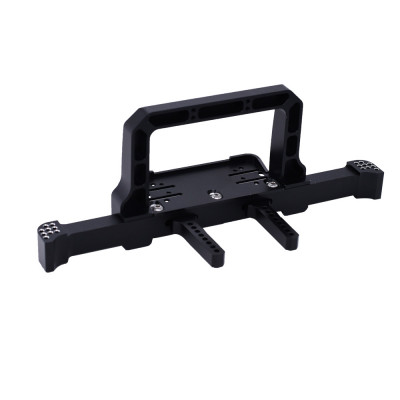 Aluminum Front Bumper Set w/ Winch Plate Style B -Black 
for (TRX-4)