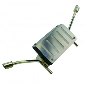 Metal Oil Tank and Exhaust Pipe For TRX-4  - Silver
for Land Rover body