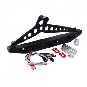 Rear Bumper with Light for TRX-4 
1/10 RC Crawler Car Parts (Black)