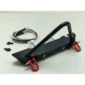 Front Bumper with Light for TRX-4 
1/10 RC Crawler Car Parts (Black)