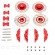 TRAXXAS TRX4 1/10 Aluminum Alloy Wheel Rim Brake Disc Red