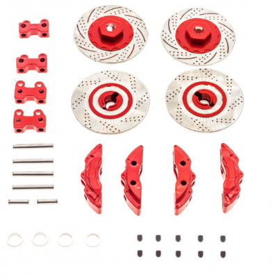 TRAXXAS TRX4 1/10 Aluminum Alloy Wheel Rim Brake Disc Red