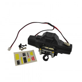 Aluminum RC Crawler Mini Electric 1/8 Dual Motor Winch 
160g, 86x34x38mm, 6-11.1V 
Mount Holes: 31x18mm
PH Plug, Nylon Winch 