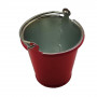 Metal Bucket - Red Big H40x42x38mm 1pcs/set