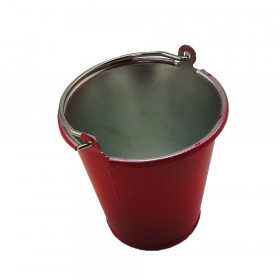 Metal Bucket - Red Small H36.5x37x33mm 1pcs/set