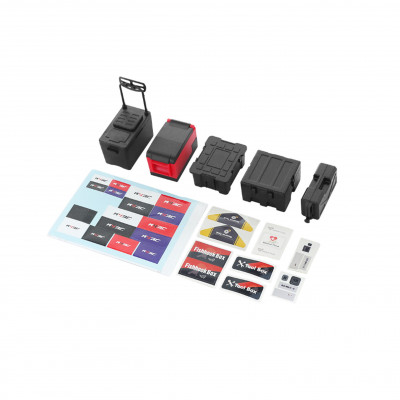 1/10 RC Decorative 5pcs set Tool Case Scale Accessories 5pcs/set (5 different size / set) Black