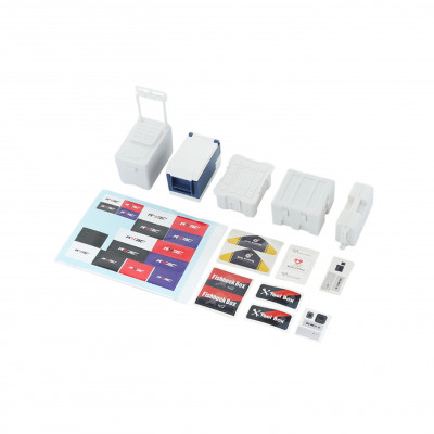 1/10 RC Decorative 5pcs set Tool Case Scale Accessories 5pcs/set (5 different size / set) White