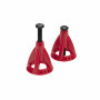 6 TON  Zinc Alloy Scale Adjustable Height Jack Stand 4pcs/set 60MM-112MM Red