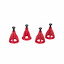 6 TON  Zinc Alloy Scale Adjustable Height Jack Stand 4pcs/set 60MM-112MM Red