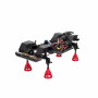 6 TON  Zinc Alloy Scale Adjustable Height Jack Stand 4pcs/set 60MM-112MM Red