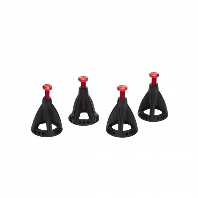 6 TON  Zinc Alloy Scale Adjustable Height Jack Stand 4pcs/set 60MM-112MM Black