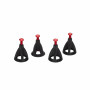 6 TON  Zinc Alloy Scale Adjustable Height Jack Stand 4pcs/set 60MM-112MM Black
