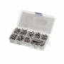 Stainless Steel Screw Set Box
for SCX10III total 430pcs
Hex Socket Head Cap:10pcs M2*6, 10pcs M2*8, 10pcs M2*14, 10pcs M2.5*18