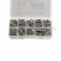 Stainless Steel Screw Set Box
for SCX10III total 430pcs
Hex Socket Head Cap:10pcs M2*6, 10pcs M2*8, 10pcs M2*14, 10pcs M2.5*18