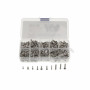 Stainless Steel Screw Set Box
for SCX10III total 430pcs
Hex Socket Head Cap:10pcs M2*6, 10pcs M2*8, 10pcs M2*14, 10pcs M2.5*18