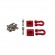 1:10 RC Metal Trailer Hook - Red
13.5x13.5x22mm
1/10 Crawler Scale Heavy Duty Shackle w/Mounting Bracket (Red)
