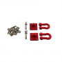 1:10 RC Metal Trailer Hook - Red
13.5x13.5x22mm
1/10 Crawler Scale Heavy Duty Shackle w/Mounting Bracket (Red)