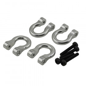 Aluminum Alloy Tow Shackle
for 1/10 Crawler 4pcs/set Silver
