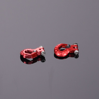 High End Metal Trailer Hook for RC Rock Crawler 2pcs/set Red