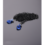 High End Metal Trailer Hook with Black Chain for RC Rock Crawler Blue