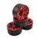 1.9" Aluminum Beadlock Crawler Wheels 4pcs - Petals 4pcs/set RED