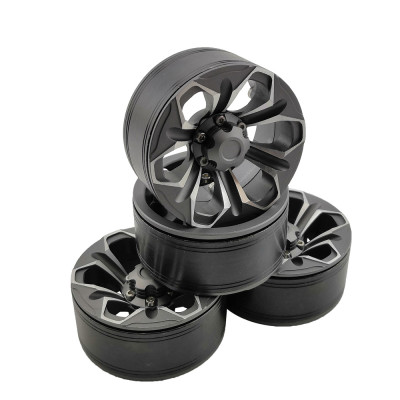 1.9" Aluminum Beadlock Crawler Wheels 4pcs - Petals 4pcs/set TITANIUM