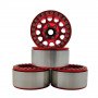 1.9" Aluminum Beadlock Crawler Wheels 4pcs - M105 Red 4pcs/set RED