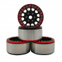 1.9" Aluminum Beadlock Crawler Wheels 4pcs - M105 Black 4pcs/set RED