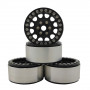 1.9" Aluminum Beadlock Crawler Wheels 4pcs - M105 Black 4pcs/set BLACK