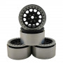 1.9" Aluminum Beadlock Crawler Wheels 4pcs - M105 Black 4pcs/set WHITE