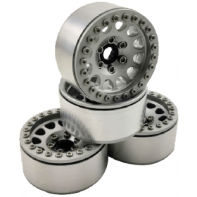 1.9" Aluminum Beadlock Crawler Wheels 4pcs - M105 White 4pcs/set WHITE