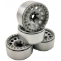 1.9" Aluminum Beadlock Crawler Wheels 4pcs - M105 White 4pcs/set WHITE