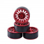 1.9" Aluminum Beadlock Crawler Wheels 4pcs -Flower Red Color
4pcs/set