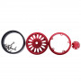 1.9" Aluminum Beadlock Crawler Wheels 4pcs -Flower Red Color
4pcs/set