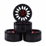 1.9" Aluminum Beadlock Crawler Wheels 4pcs -Flower Black Color
4pcs/set