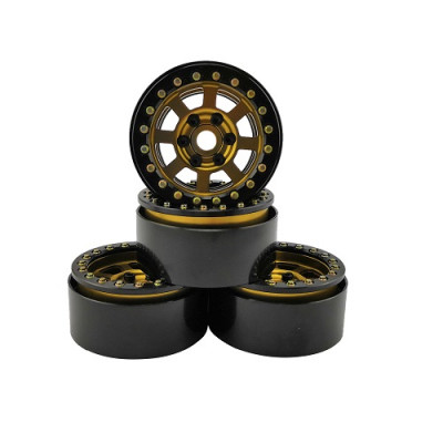 1.9" Aluminum Beadlock Crawler Wheels 4pcs - Ink Gold

4pcs/set