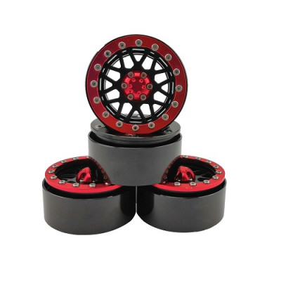 1.9" Aluminum Beadlock Crawler Wheels 4pcs - Red Beetle

4pcs/set