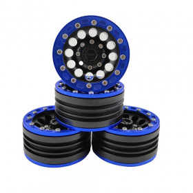 1.9" Aluminum Beadlock Crawler Wheels 4pcs - Blue Ring

4pcs/set